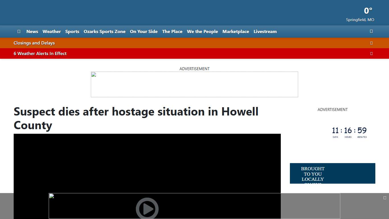 Suspect dies after hostage situation in Howell County